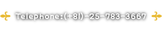 Twlwphone:(+81)-25-783-3667